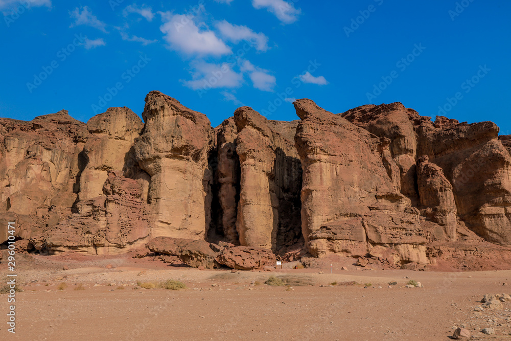 Solomons Pillars in the Timna National Park, Israel