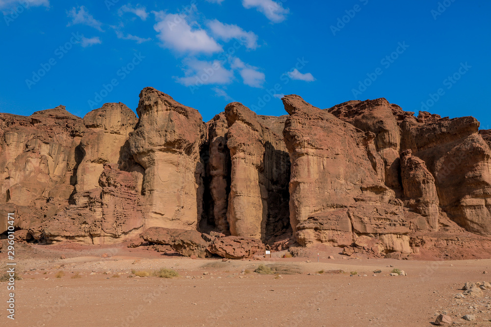 Solomons Pillars in the Timna National Park, Israel Solomons Pillars in the Timna National Park, Israel