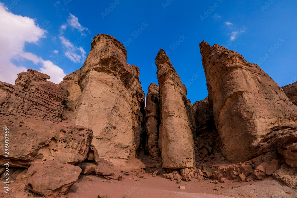 Fototapeta premium Solomons Pillars in the Timna National Park, Israel