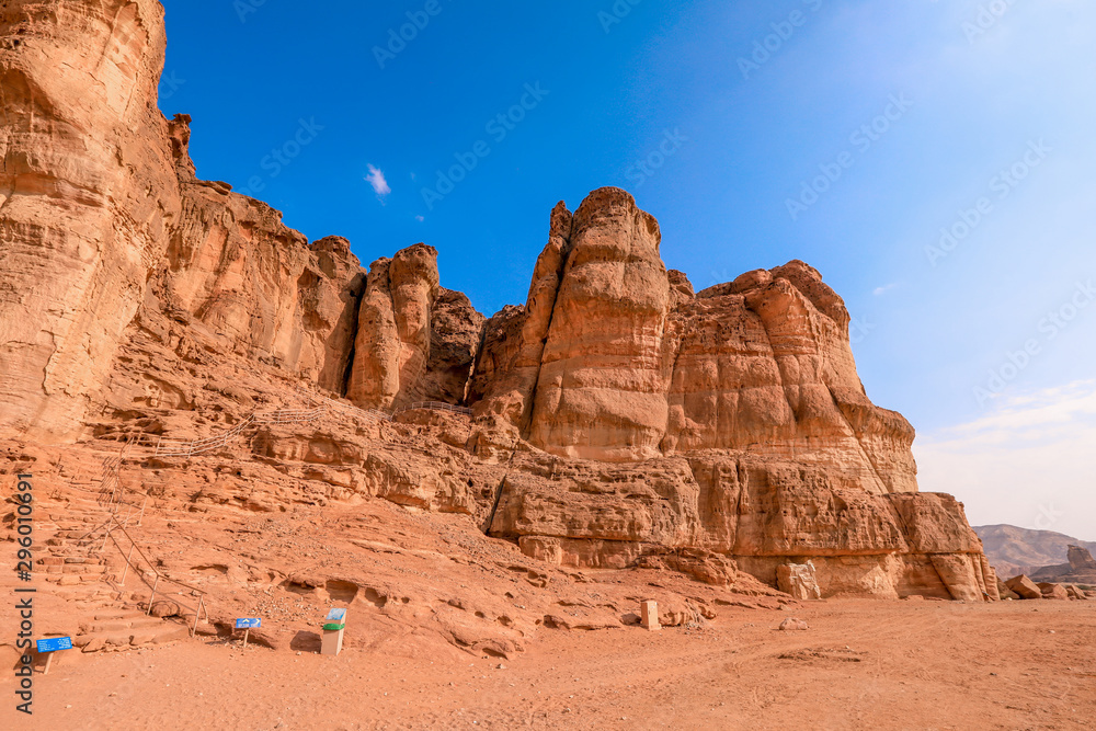 Solomons Pillars in the Timna National Park, Israel