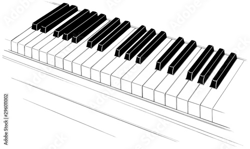 漫画風ペン画イラスト 学校 音楽室 Stock イラスト Adobe Stock