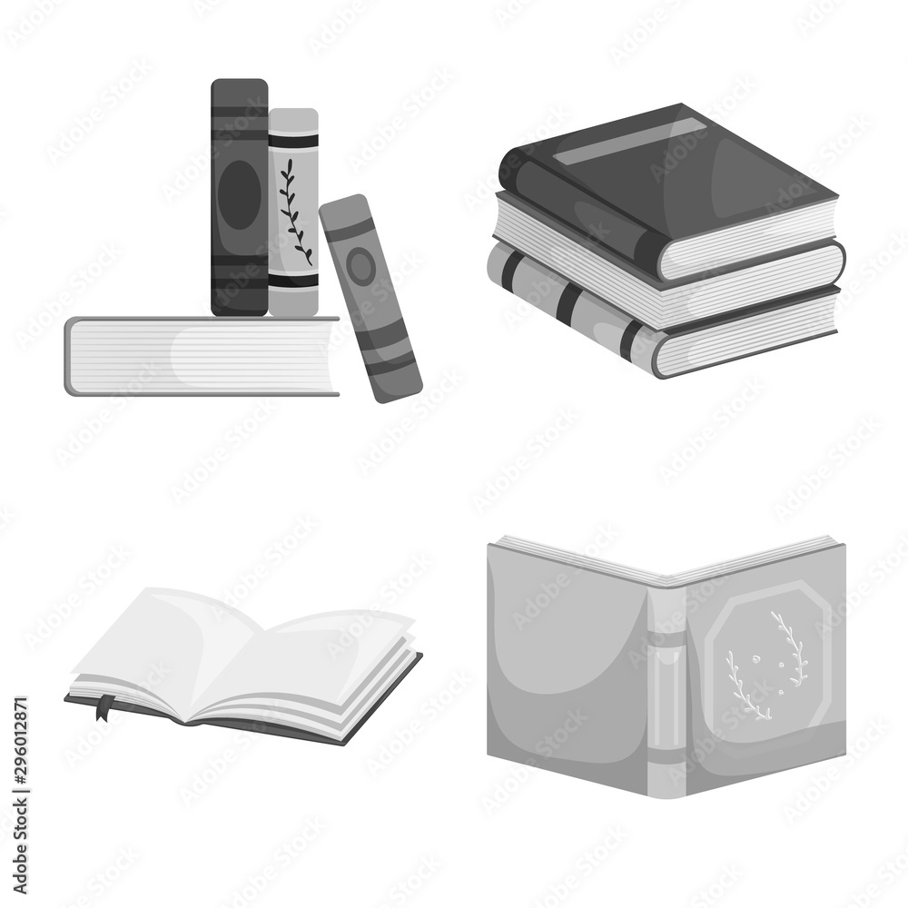 Isolated object of education and source symbol. Collection of education and information vector icon for stock. Isolated object of education and source symbol. Collection of education and information vector icon for stock.