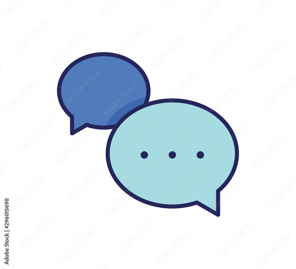 Speech bubble interaction icon. Vector filled outline simple illustration of a dialogue with minimal cartoon balloons. Speech bubble interaction icon. Vector filled outline simple illustration of a dialogue with minimal cartoon balloons.