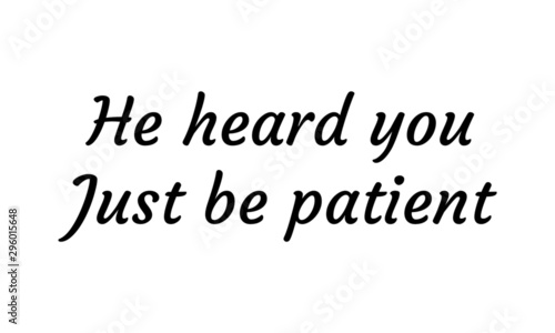 Biblical Phrase, Typography for print or use as poster, card, flyer or T shirt