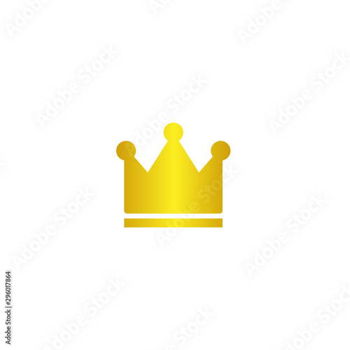 gold crowns on white background