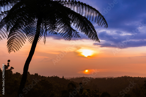 Sunset in Bali island Indonesia