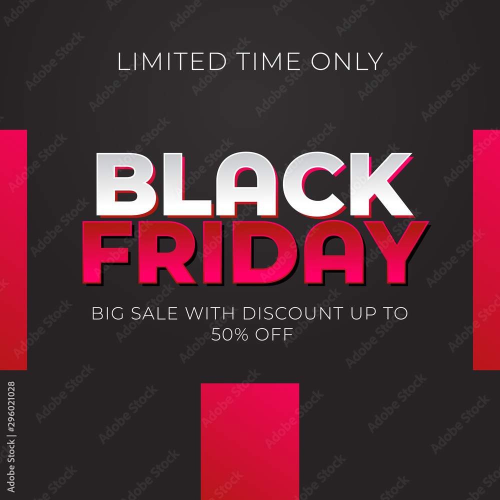 Black friday sale banner template design. Social media banner template, voucher, discount, season sale Black friday sale banner template design. Social media banner template, voucher, discount, season sale