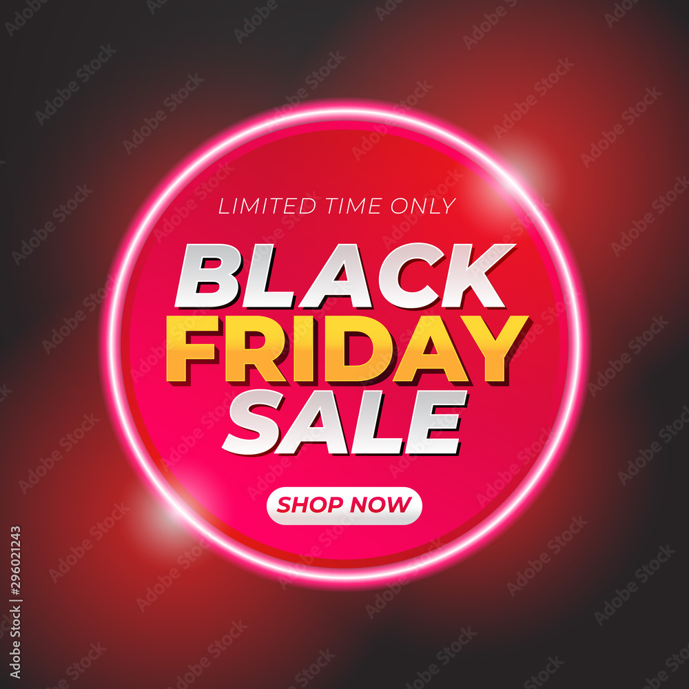 Black friday sale banner template design. Social media banner template, voucher, discount, season sale
