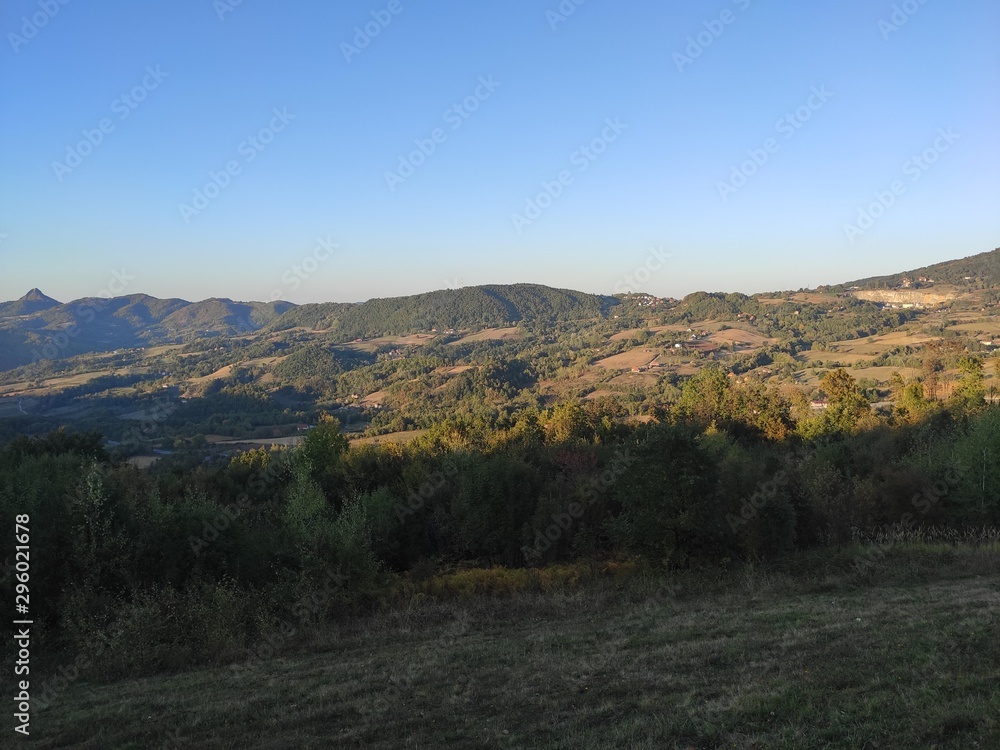 Mountain Rudnik Serbia landscape in autumn