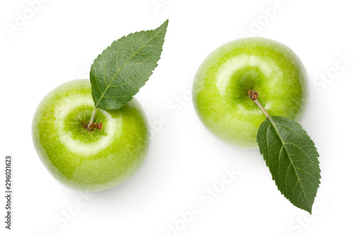 Green Apples Isolated On White Background