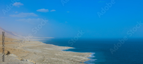 Aerial Mountain View to the Dead Sea region, Israel