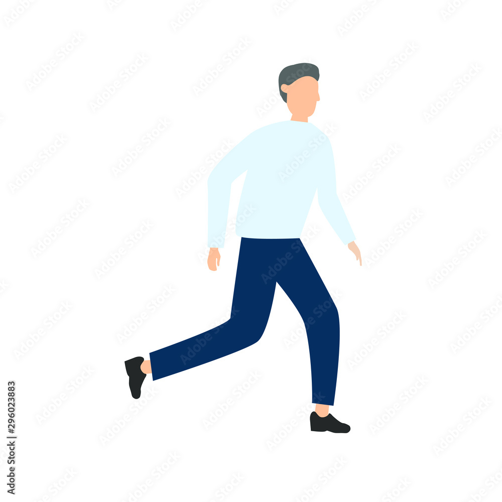 Man walking.Illustration. Man walking.Illustration.
