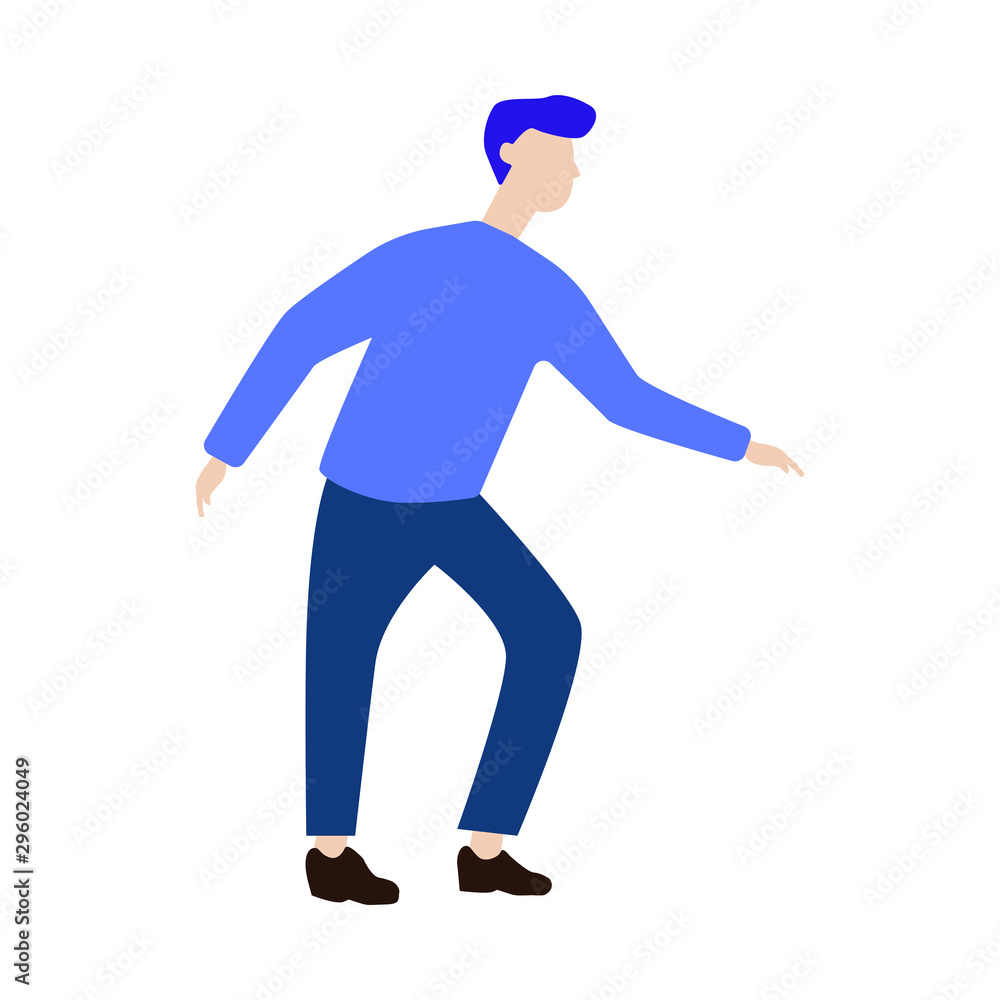 Man sneaking.Illustration Man sneaking.Illustration