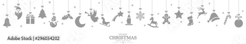 collection of hanging christmas icons