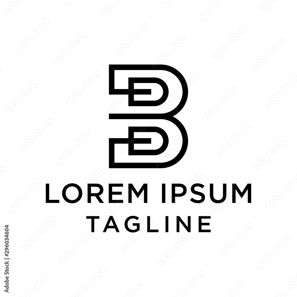 initial letter logo BB logo template initial letter logo BB logo template