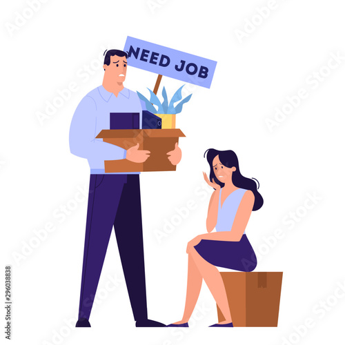 Man and woman kicked out of work