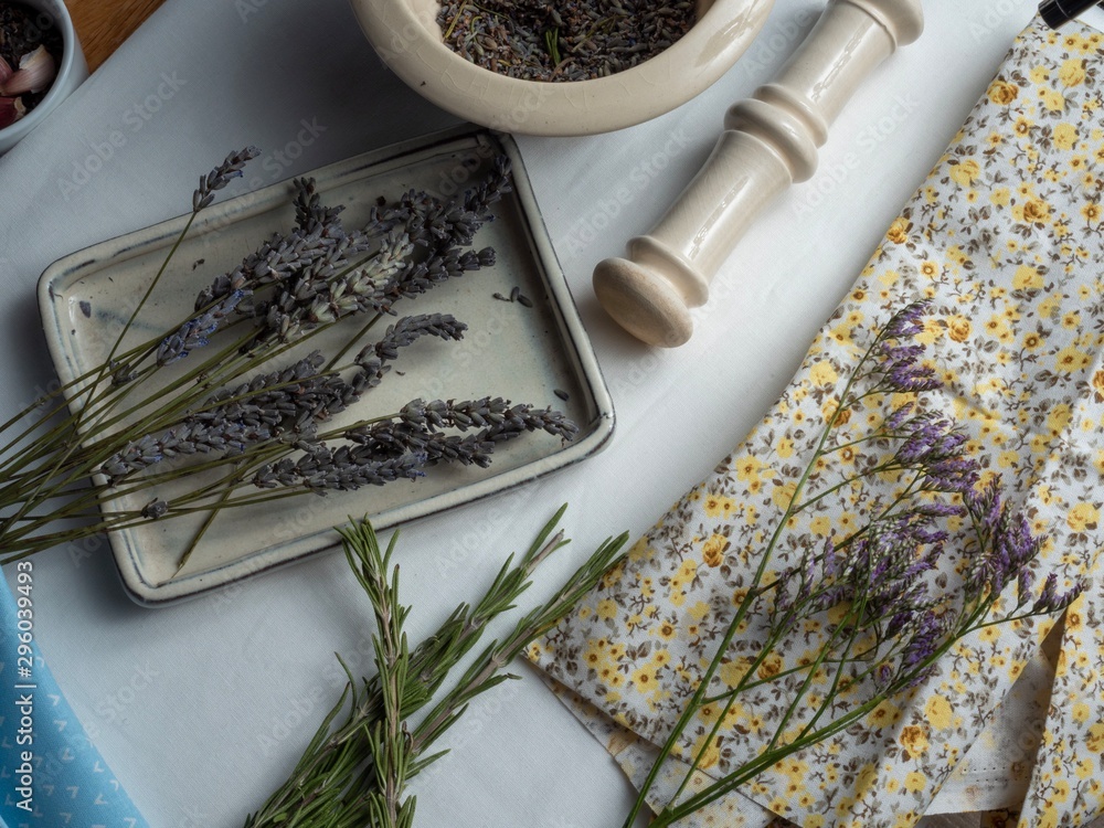 Dried lavender for home apothecary