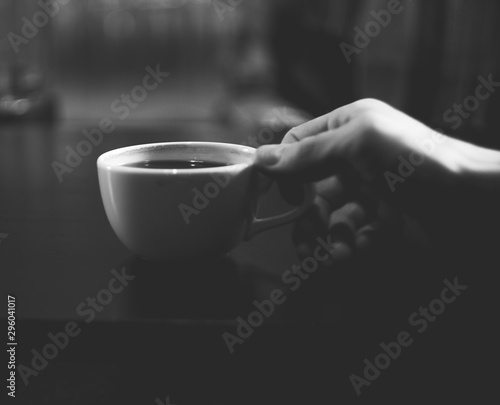 espresso black and white