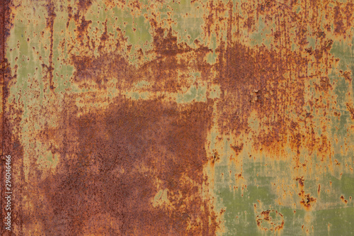Grunge rusted metal texture, rust and oxidized metal background. Old metal iron panel.  © Sergey