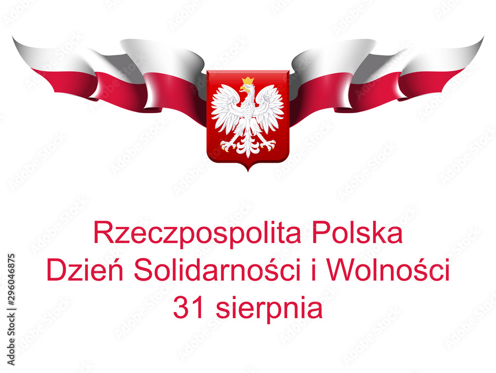 November 11 Poland Independence Day. vector festive banner with flags of The Poland and an inscription in Polish 