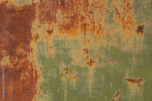 Grunge rusted metal texture, rust background. Old metal iron panel background.