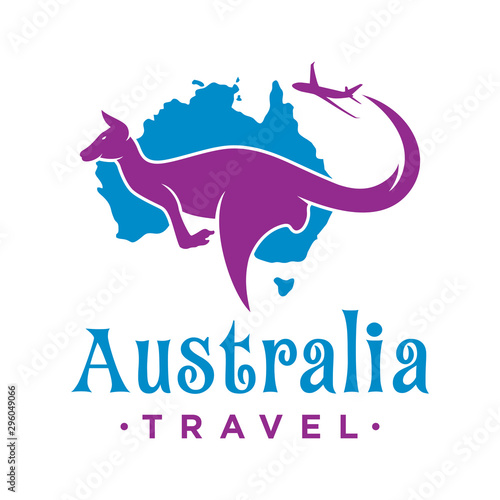 travel logo design to australia