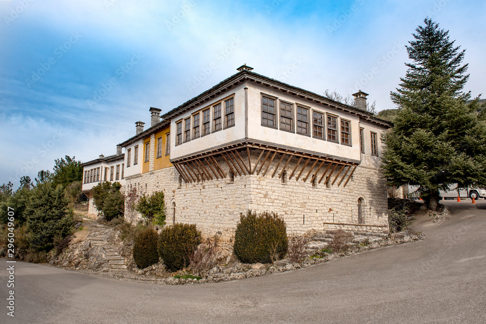 Buildings with traditional architecture in Ioannina city, Greece