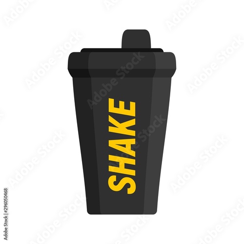 Shake bottle icon. Flat illustration of shake bottle vector icon for web design