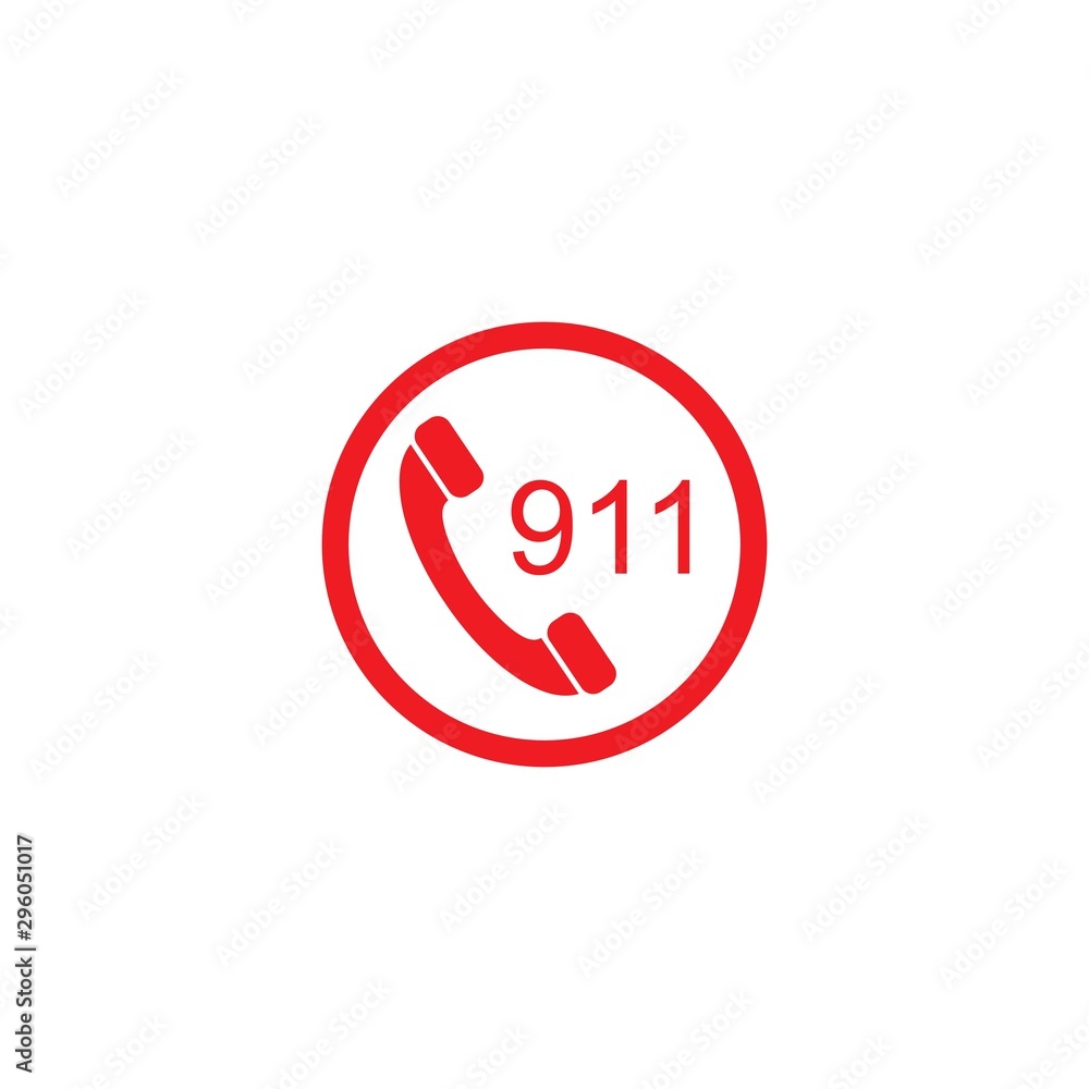 Emergency call vector icon illustration design Emergency call vector icon illustration design
