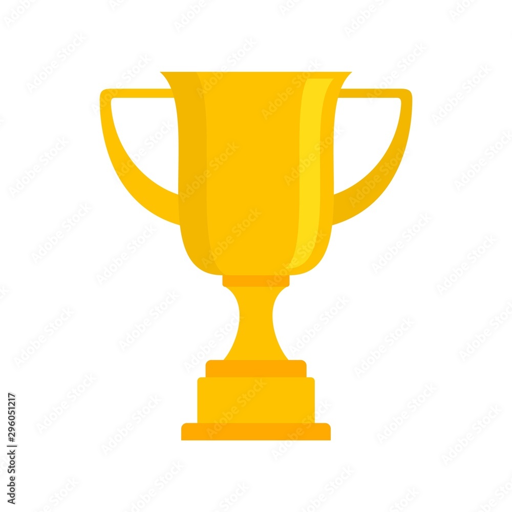 Sport gold cup icon. Flat illustration of sport gold cup vector icon for web design Sport gold cup icon. Flat illustration of sport gold cup vector icon for web design