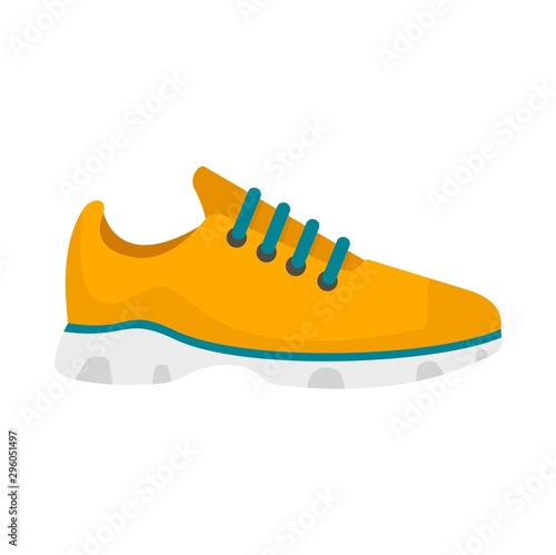 Sport sneakers icon. Flat illustration of sport sneakers vector icon for web design