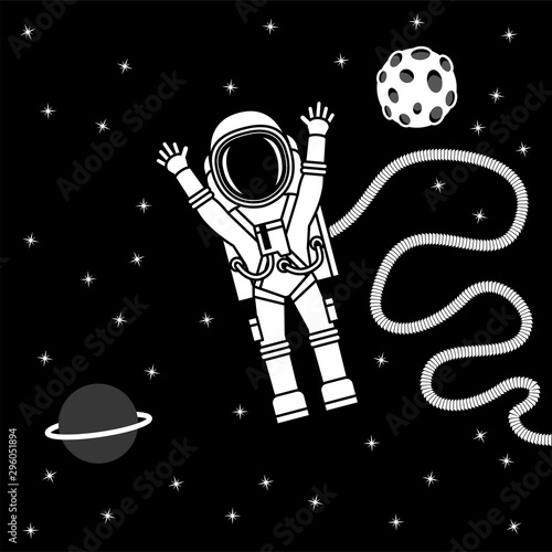  Astronaut schwerelos Weltall Planeten