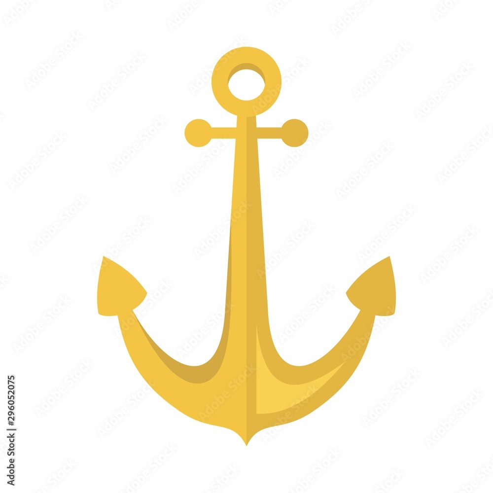 Sailor anchor icon. Flat illustration of sailor anchor vector icon for web design Sailor anchor icon. Flat illustration of sailor anchor vector icon for web design