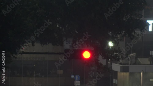 TOKYO,JAPAN - 12 OCTOBER 2019 : Powerful Typhoon Hagibis made landfall. Heaviest rain and winds in 60 years. Government issued highest level of disaster warning. View around Shibuya scramble crossing. photo