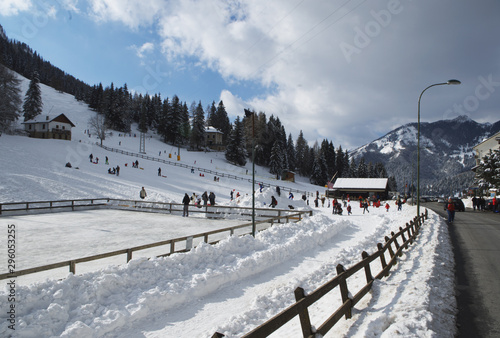 Winter resort - Presolana pass, Italy