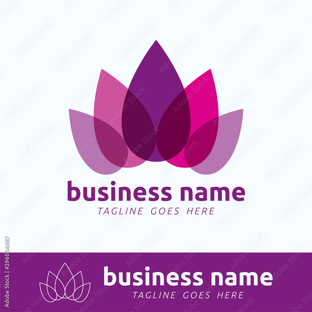 Lotus Blossom Logo Template Lotus Blossom Logo Template