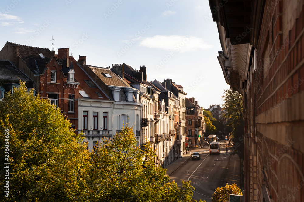 A sunny autumn day in Brussels, Belgium