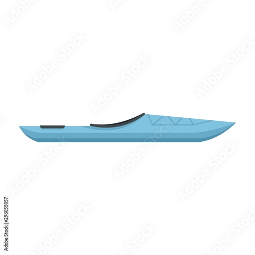 Rafting boat icon. Flat illustration of rafting boat vector icon for web design