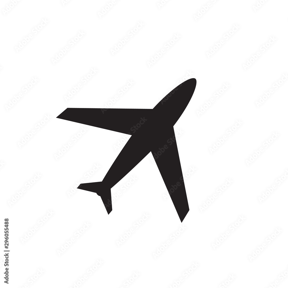 Plane vector icon, airport and airplane pictogram Plane vector icon, airport and airplane pictogram