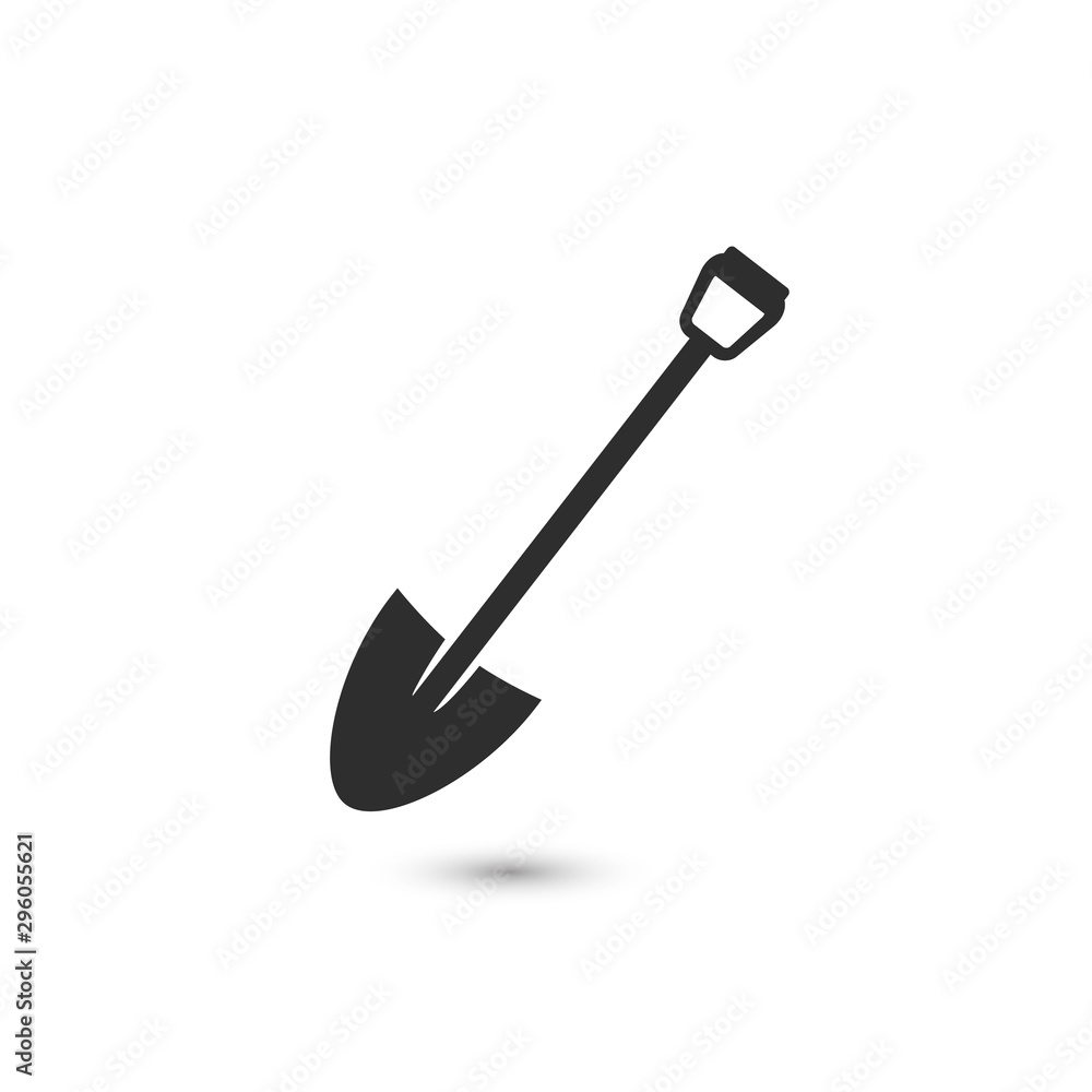 Shovel Icon. Gardening Vector Illustration. Construction Equipment Sign Shovel Icon. Gardening Vector Illustration. Construction Equipment Sign