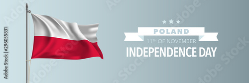 Poland happy independence day greeting card, banner vector illustration Free Download Poland happy independence day greeting card, banner vector illustration - GFXLoad