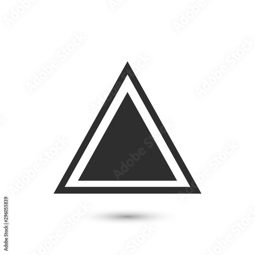 Triangle Icon Vector Flat and Trendy Sign. Symbol