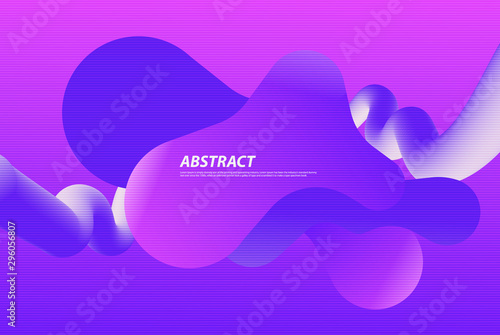 Abstract fluid design gradient waves background vector illustration