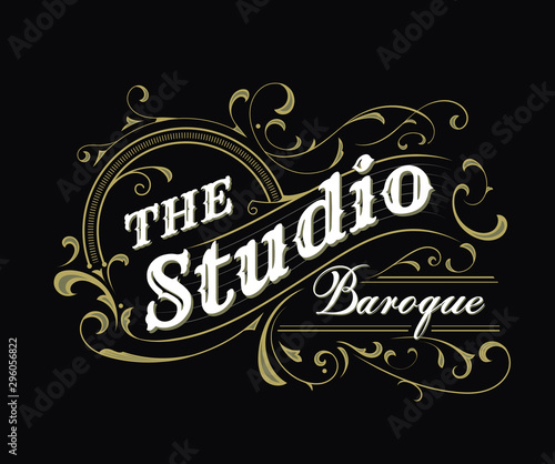 Antique label typography vintage badge design vector illustration