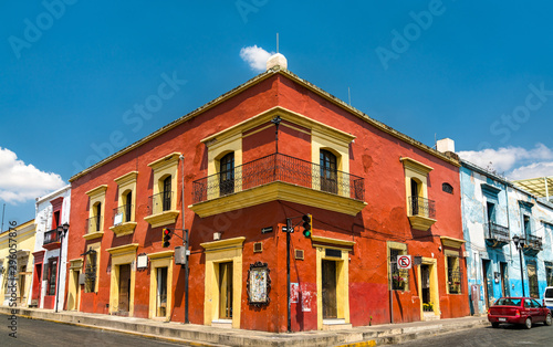 Traditional colonial architecture in Oaxaca, Mexico