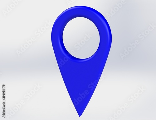 Free Download LOCATION pin glossy blue arrow. The concept of tagging a sign landmark needle tip to create a route search. Isolated on white background 3D rendering 3D. – Illustration   - GFXLoad