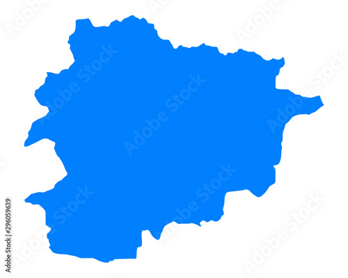 Karte von Andorra