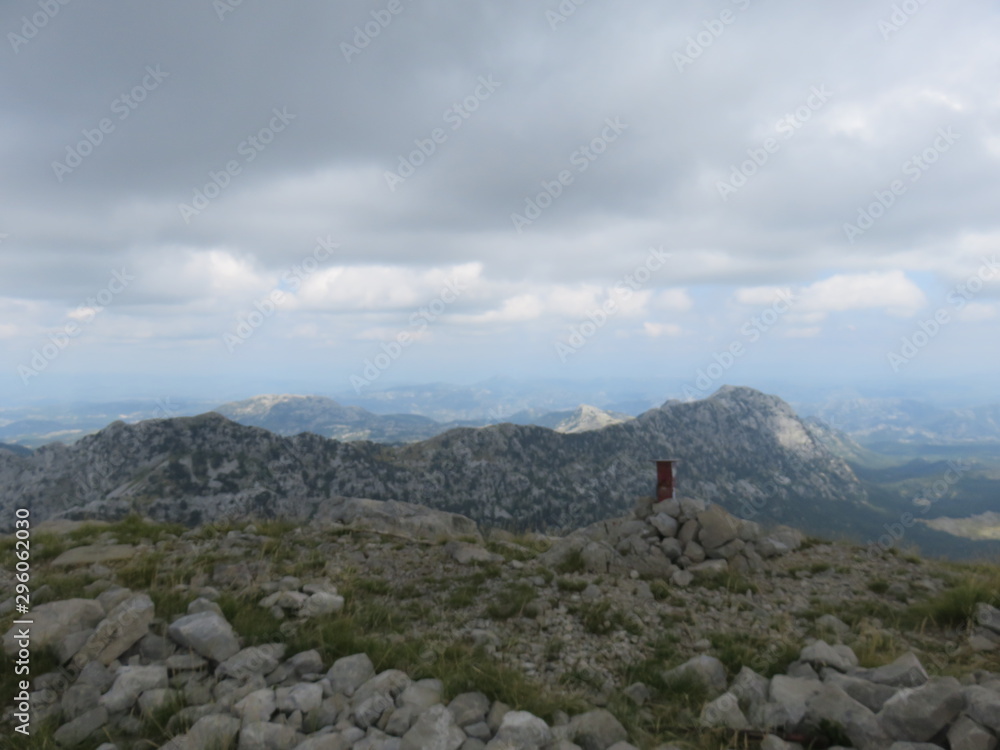 Fototapeta premium Mountain Orjen Montenegro mountain top landscape
