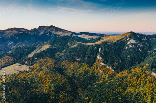 Most scenic mountain from Romania, Ciucas mountains in autumn.