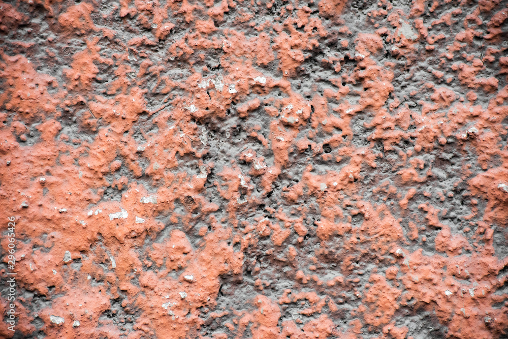Ancient red stone wall Ancient red stone wall